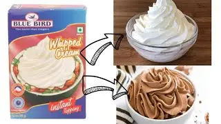 Blue bird whipped topping powder | chocolate whipping cream | how to make | by priyanka ghorai