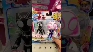 Hero Reveal #black panther & ghost- spider#spidey and his amazing friends #toys #shortsfeed#shorts