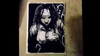 Michonne from the walking dead sketch slap