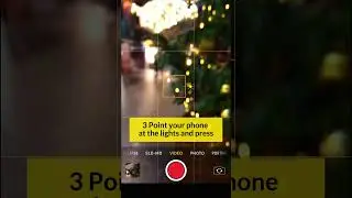 How to shoot Christmas lights