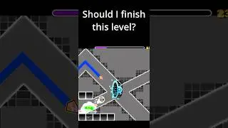 Should I FINISH this level? #geometrydash #gd #gaming #demon