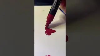 Juicy BLOOD Red Paint Marker Activation! So #satisfying