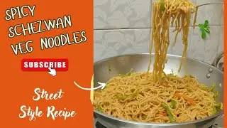 Spicy Schezwan Veg Noodles | Easy Street Style Recipe@addsomespiceswithpoonam