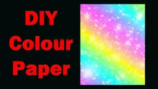Homemade multi colour paper/ DIY Colour Paper / Paper Craft #shorts