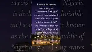 Constitutional Chronicles: Federal Republic of Nigeria
