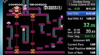 Donkey kong arcade in 1:08.680