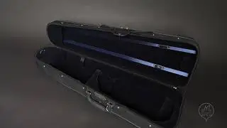 MI&VI Violin Case - Model CN-370WS - Wooden Light Hard Travel Violin Case