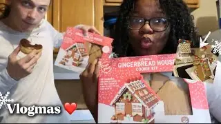 GINGERBREAD HOUSE competition!! 🎄Gf vs bf | Logan & Iyonna