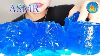 ASMR BLUE FOOD EDIBLE CLOUD JELLY BLUE JELLY MUKBANG 먹방 COOKING & EATING SOUNDS Kaylen ASMR