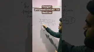 Why Is Tangent Always Perpendicular? #maths #geometrydash #ytshorts #youtubeshorts #shorts #exam