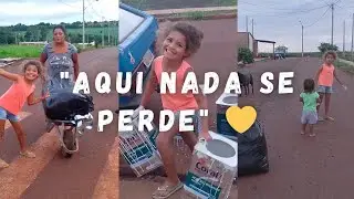 SACOS DE ROUPA GANHADA , RECICLAGEM E MUITO SORRISO... ASSIM LEVAMOS NOSSA VIDA LEVE E DIVERTIDA 💪😍