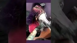 OMG 😳 Her Hair Is a Mess!!! 😫 Purple Hair Transformation #purplehair #colorcorrection