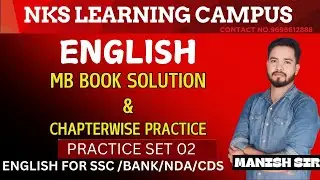 NKS LEARNING CAMPUS  ENGLISH MB BOOK SOLUTION  PRACTICE SET--02