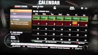 Fight Night Champion LEGACY MODE Calendar Bug/Glitch