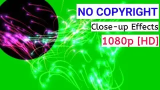 Magical light on Green Screen for overlay effect