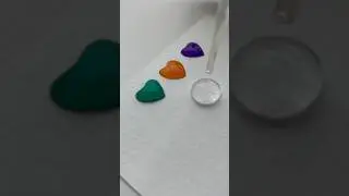 💚🧡💜💦Satisfying Color Drop Mixing and relaxing #love #Shorts #Viral #Trending #Art #Waterdroppart