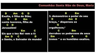 Exulta, &oacute; filha de Si&atilde;o Comunh&atilde;o Solenidade Santa M&atilde;e de Deus Maria Zacarias 9,9 Lucas 1,46-55