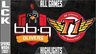 bbq Olivers vs SKT T1 Highlights All Games - LCK Week 8 Day 4 Spring 2017 BBQ vs SKT All Games