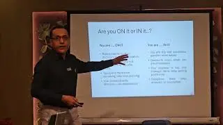 Are You IN IT, or ON IT (S.P.A. Education Slot by Business Consultant Shashi Nair)