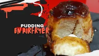 PUDIN EN FREIDORA DE AIRE. Receta de aprovechamiento #airfryer #cosori