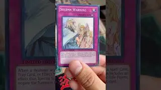 Solemn Warning | Yugioh Card #yugioh #yugiohcommunity #yugiohmasterduel