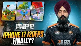 BGMI 4.2 on iPhone 17 &mdash; 120 FPS Literally BUFFED Me 😳🔥 LIVE