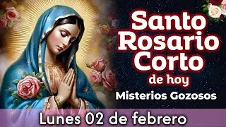 Santo Rosario Corto de hoy Lunes 2 de febrero🌹 Misterios Gozosos 🌟 Rosario a la Virgen Mar&iacute;a 💛