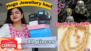 Huge MYNTRA jewellery haul starting Rs 300 | Earrings, Jhumas, Jewellery sets | Oxidised jewellery 