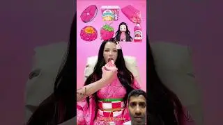 Mukbang Video Amazing food Pink Color #food #mukbang #ytshorts