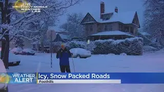 Snow Piles Up In Colorado's Foothills