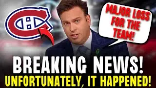 JUST CONFIRMED! HE'S OUT OF THE LINEUP! TOOK EVERYONE BY SURPRISE! | CANADIENS NEWS