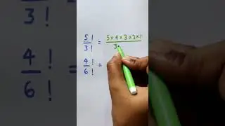 factorials || factorial trick || #shorts #short #mathstricks #shortvideo #trending #ytshorts