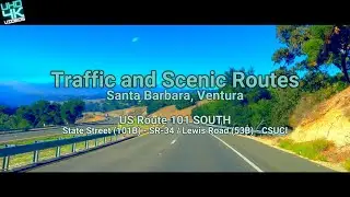 Santa Barbara, Ventura, Los Angeles/US Route 101 SOUTH/Los Olivos/Lake Cachuma-Woodman Avenue
