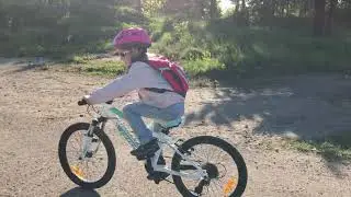 My niece riding Cannondale Trail 20