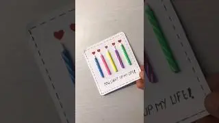 Diy Birthday candle card🕯️ll#diycard #handmadecard#BirthdayCard#diybirthdaycard #easybirthdaycard