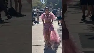 Natalie Negrotti The Big Brother contestant looking super Pretty in Pink in NYC this morning#fashion