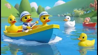 Duck&rsquo;s Little Boat Journey 🦆⛵ | 3D Animated Nursery Rhyme | Fun Learning Song for Kids
