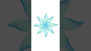 Flower Design Trick | Blend Tool #tips #design #tricks #illustrator #logo #flowers #shorts