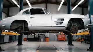 Car Restoration: Full Rebuild of Silver Mercedes-Benz 300SL Gullwing 1955 | From Junrd to Showroom 