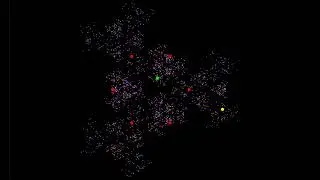Fractal Generating Random Walk - Surreal Snowflake