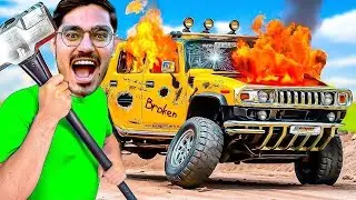 Breaking 4 Cars in 7 Minutes Challenge: Break the car and win lakhs of rupees. Winner gets ₹100000.