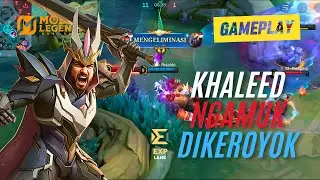 Khaleed Gameplay EXP Lane | Khaleed Best Build 2025 | Khaleed VS Thamuz #mobilelegends #khaleed