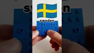 Lego Sweden Flag  #lego