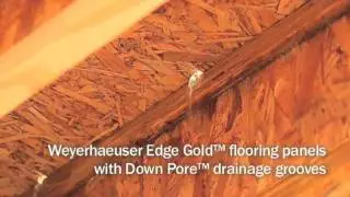 Weyerhaeuser Introduces Down Pore Drainage Grooves