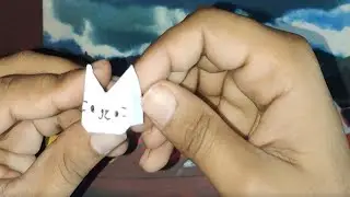 Origami Paper Cat Ring | How to make paper ring.