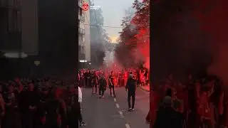 Korteo Hordi zla pred 150. vječiti derbi