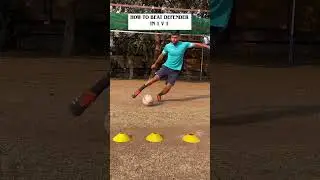 How to beat defender in 1V1 .. #tutorial #learntoplay #football #practice #footballskills #skills