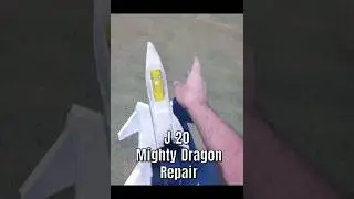 RC plane build J-20 crash repair #build #aviation #rcplane #drone #j20 #dragon #rcjet #repair #diy