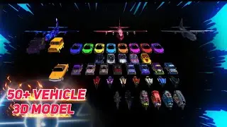 Free Fire 3D Free || 50+ Vehicle 3D Models ||  Omaxx FF || Prisma 3D