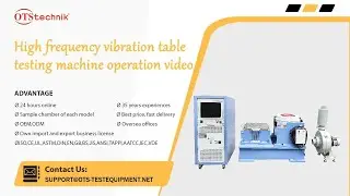 High frequency vibration table testing machine operation video